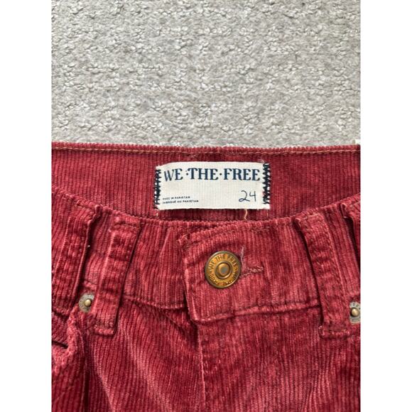 NWT Free People We the Free Risk Taker High Rise Straight Corduroy Pants Size 24 - Picture 4 of 6